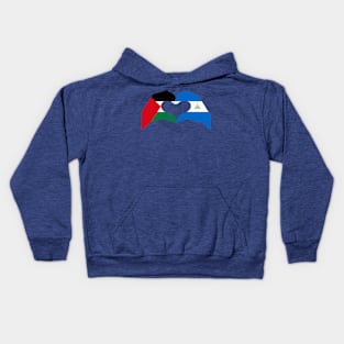 We Heart Palestine & Nicaragua Patriot Series Kids Hoodie